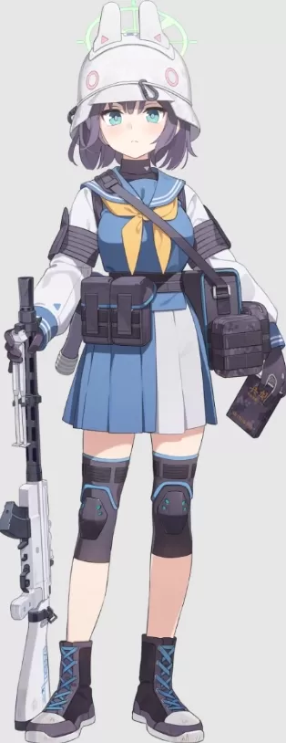 ブルーアーカイブの空井サイ、優等生たちと任務に挑む