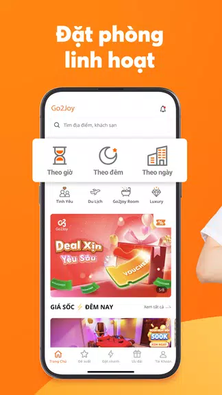 Go2Joy - Hourly Booking App Capture d'écran 1