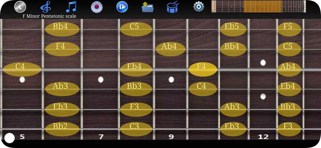 escalas y acordes de guitarra Captura de pantalla 2