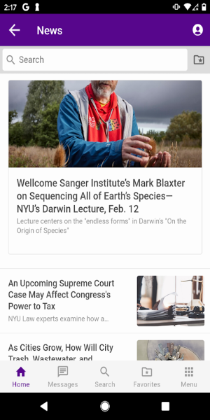 NYU Mobile Screenshot 2