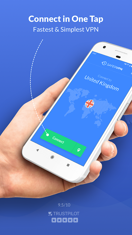 Free VPN Proxy & Hotspot WiFi security - SaferVPN應用截圖第1張