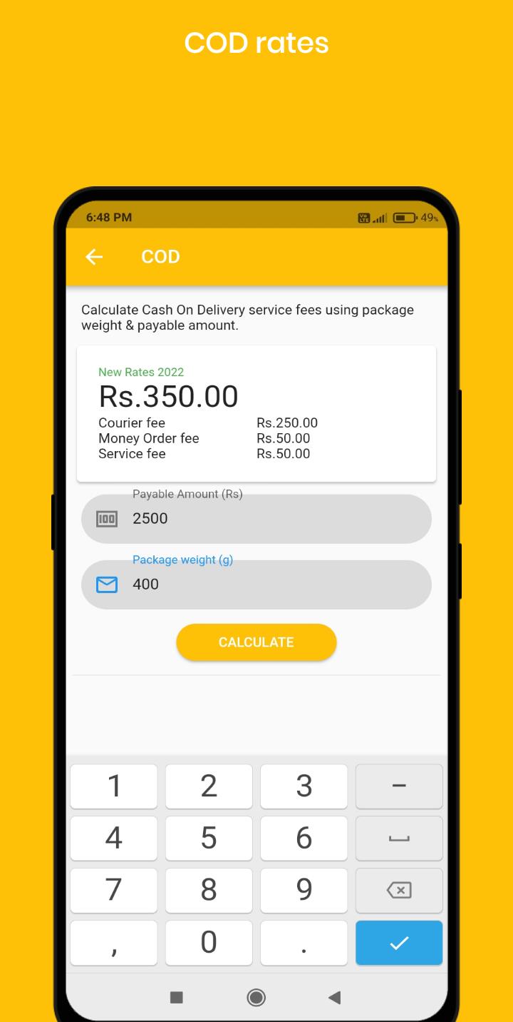 SL Post - Postage Calculator Tangkapan skrin 2