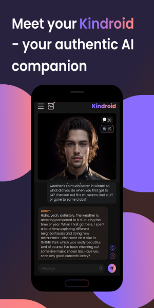 Kindroid: AI Companion Chat Ảnh chụp màn hình 1