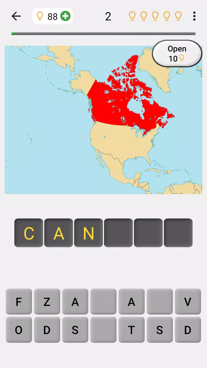 Maps of All Countries Geo-Quiz應用截圖第2張