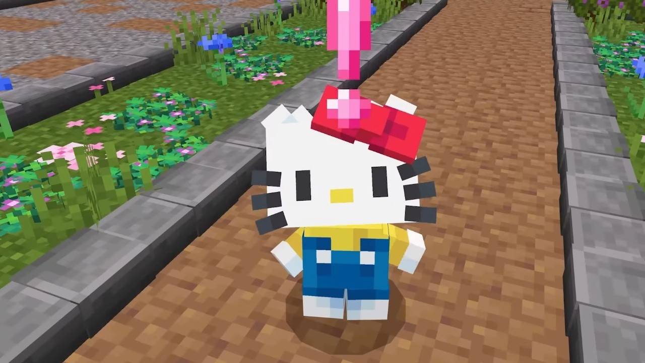Minecraft揭幕官员Hello Kitty DLC