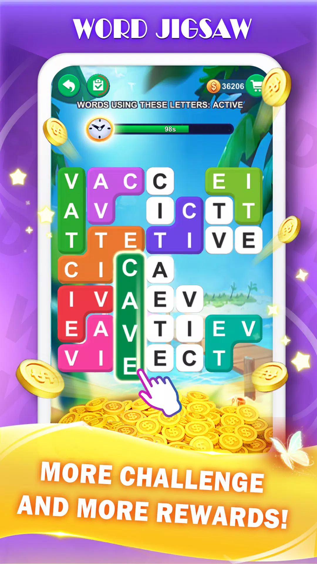 Word Jigsaw Puzzle Captura de tela 2