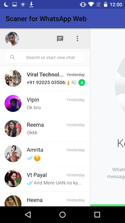 Scaner for WhatsApp Web Captura de tela 2