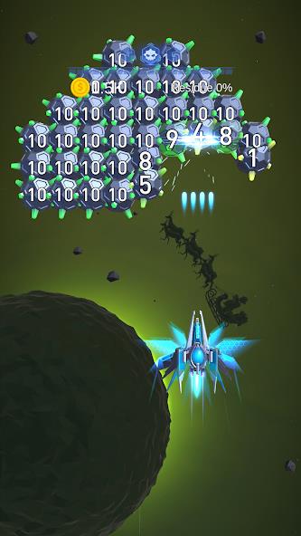 Dust Settle 3D - Galaxy Attack Mod Schermafbeelding 2