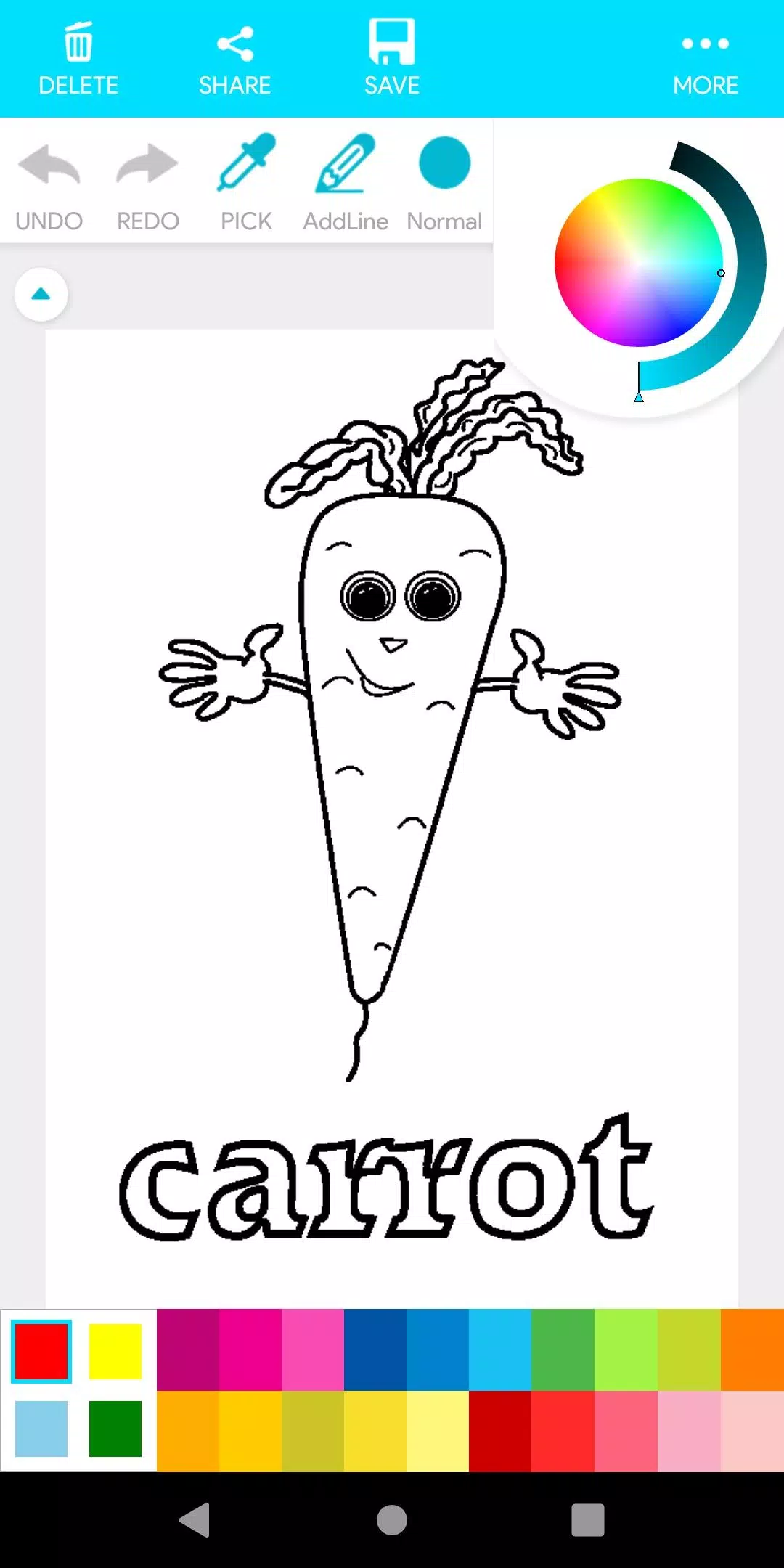 Coloring Fruits And Vegetables应用截图第4张
