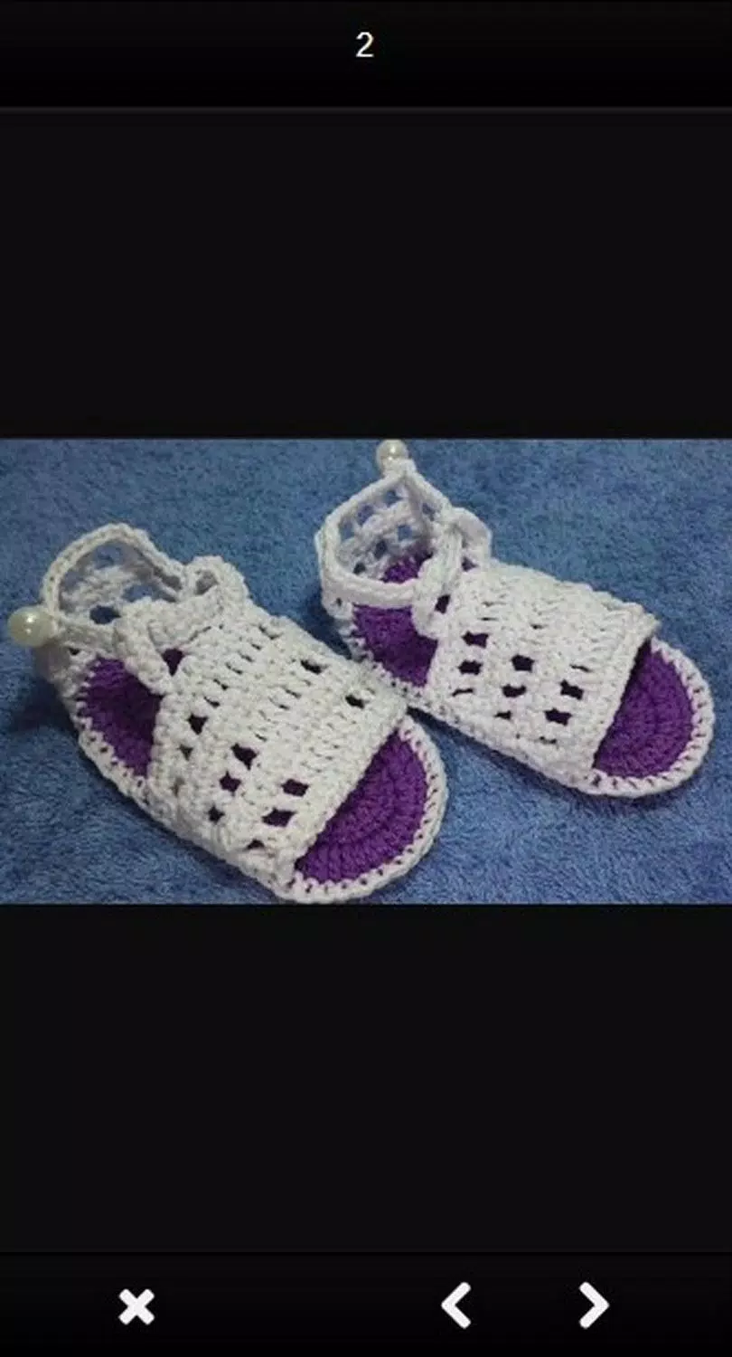 Knitted sandals idea Capture d'écran 2
