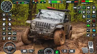 Offroad Mud Jeep Simulator 3d Captura de pantalla 1