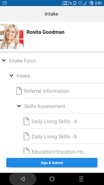 Schermata Credible Care 2