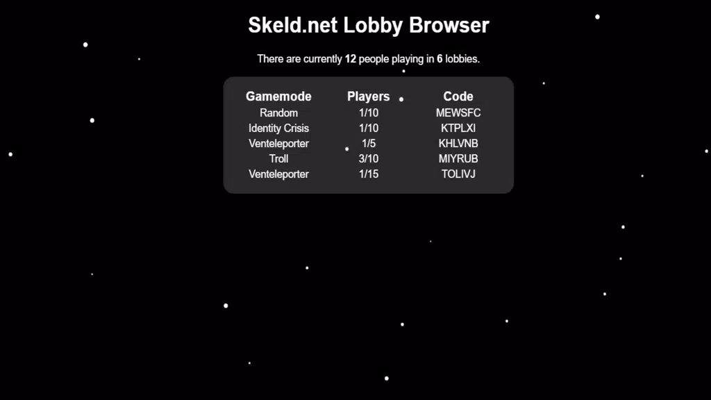 Skeld.net Among Us Mods Ảnh chụp màn hình 4