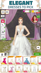 Super Wedding Dress Up Stylist Mod ဖန်သားပြင်ဓာတ်ပုံ 1