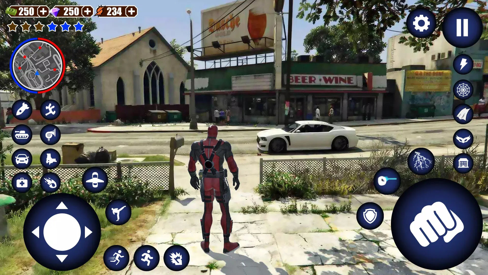 Spider Spiele. Miami Rope Man Screenshot 2