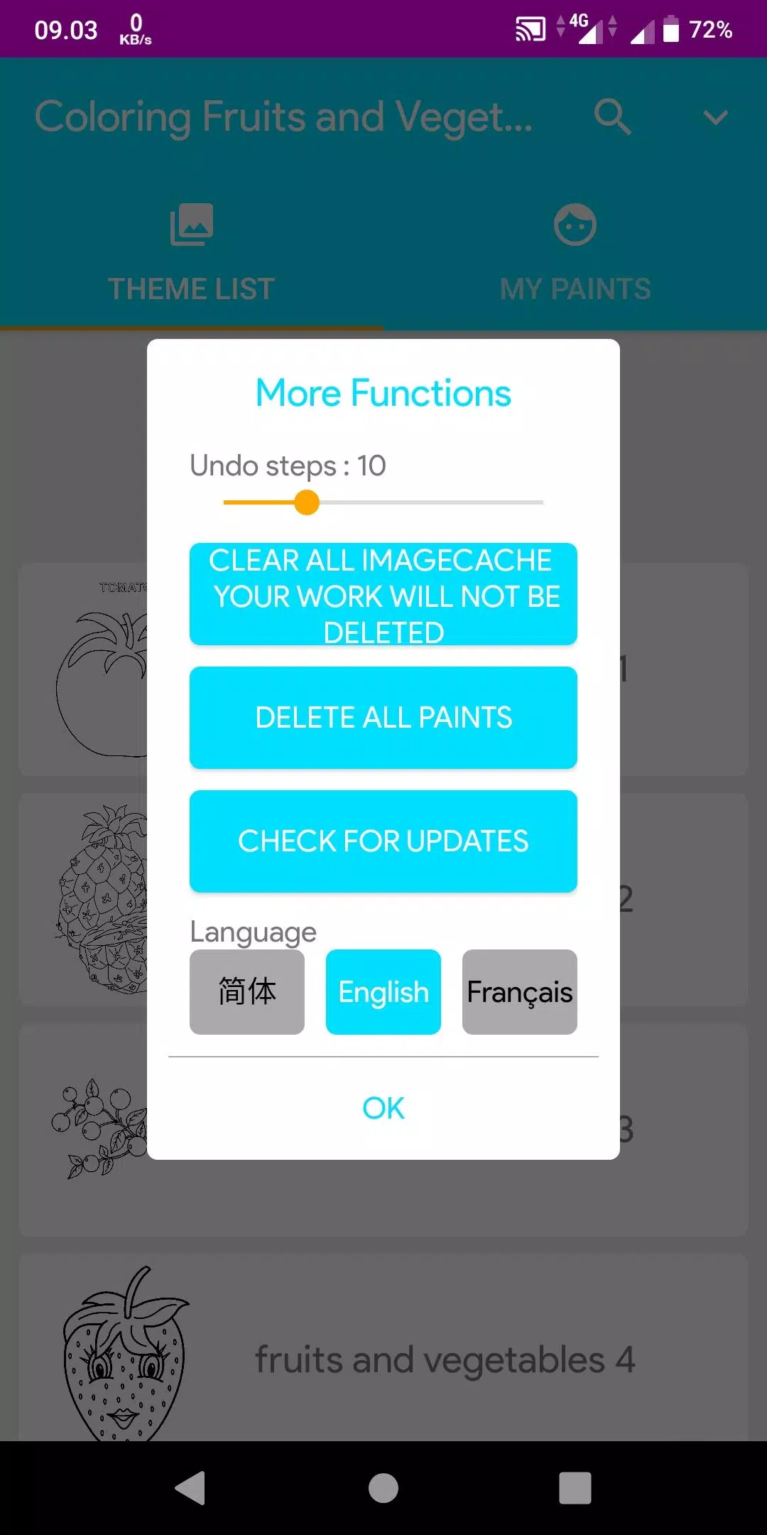 Coloring Fruits And Vegetables应用截图第2张