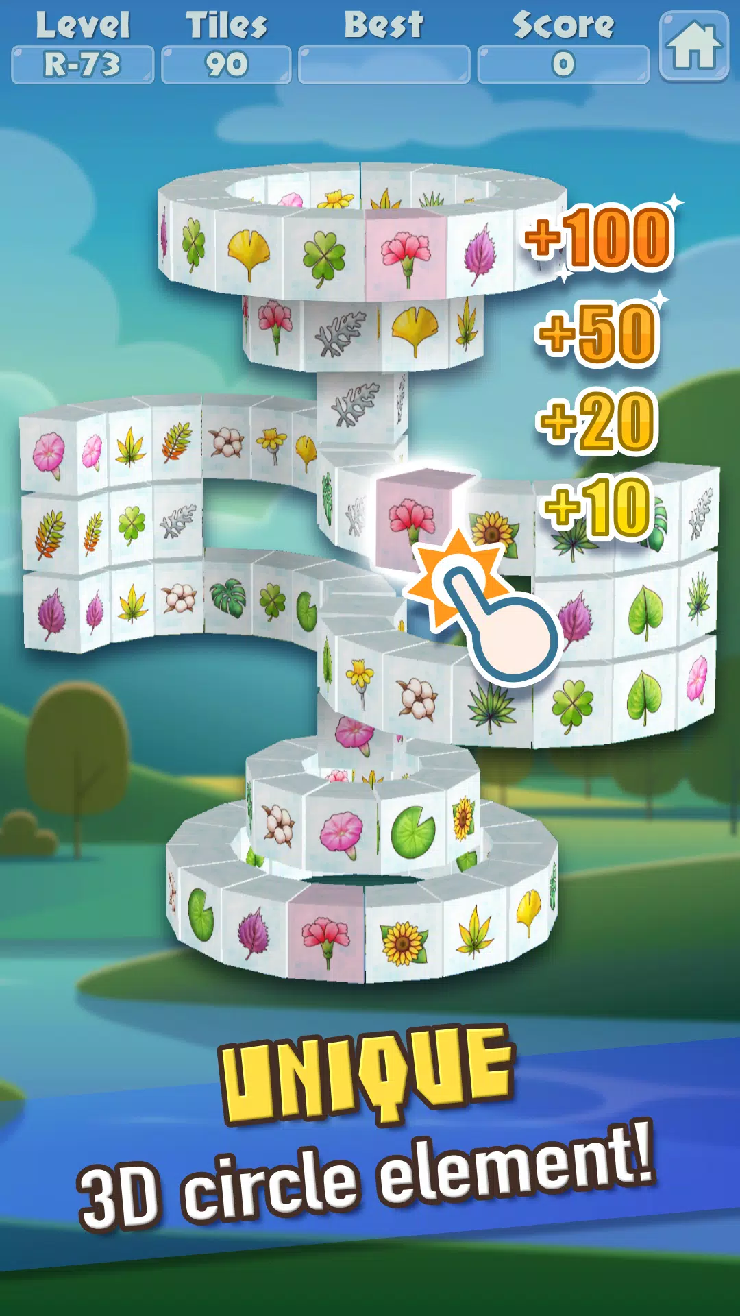 3D Mahjong Triple Tile Match Captura de tela 2