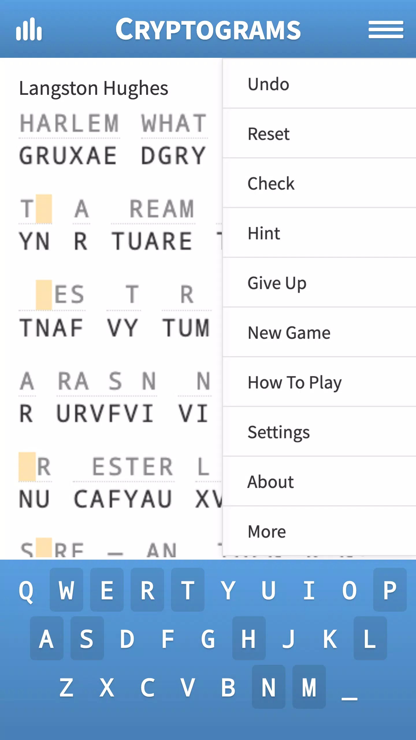 Cryptogram · Puzzle Quotes Скриншот 2