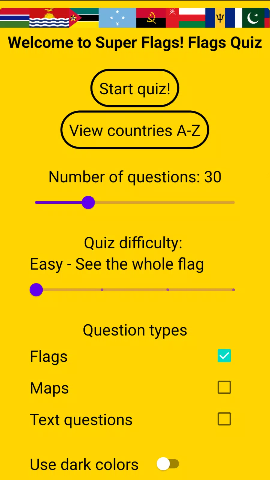 Super Flags! Flag Quiz スクリーンショット 1