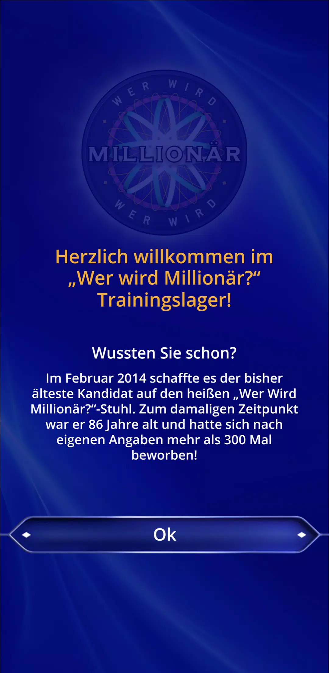 Wer wird Millionär? Training 스크린샷 1