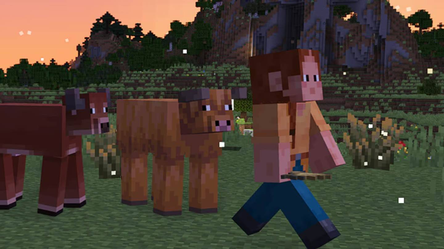 Minecraft揭示了自适应母牛，这是一种带有萤火虫和环境音乐的新植物