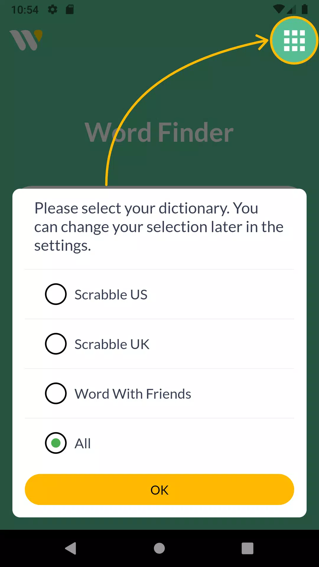 Wordfinder by WordTips Screenshot 1