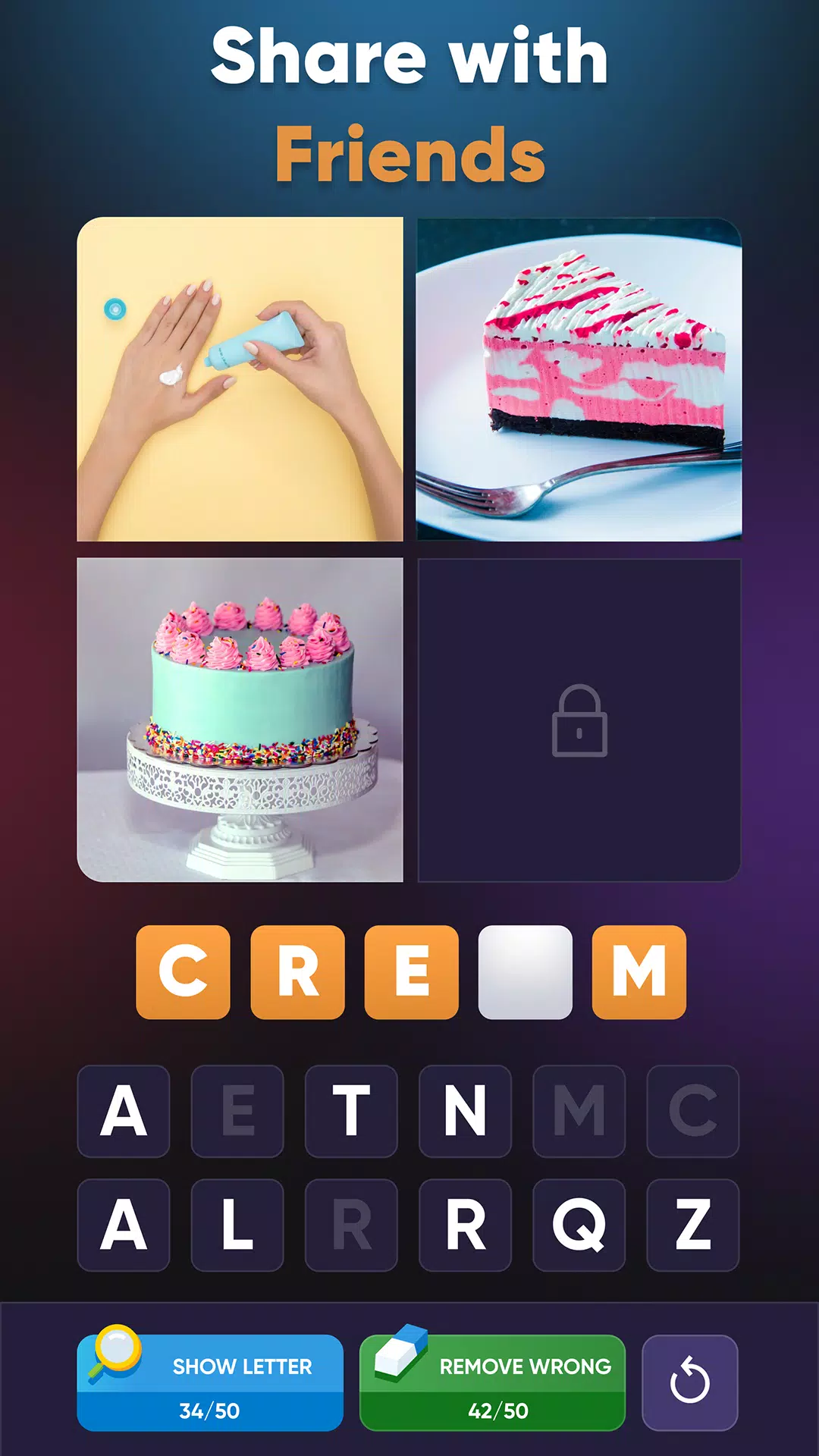 4 Pics Association Word Puzzle 스크린샷 3