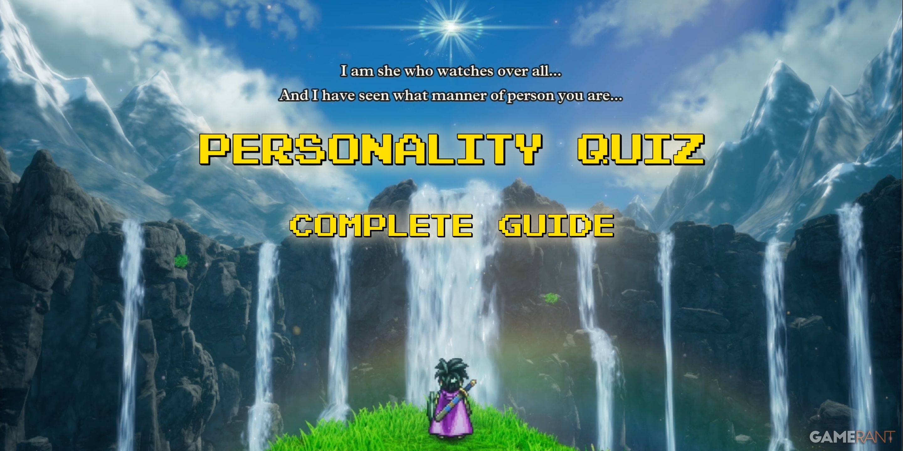 Dragon Quest 3 Remake: Master Guide to Personality Quiz