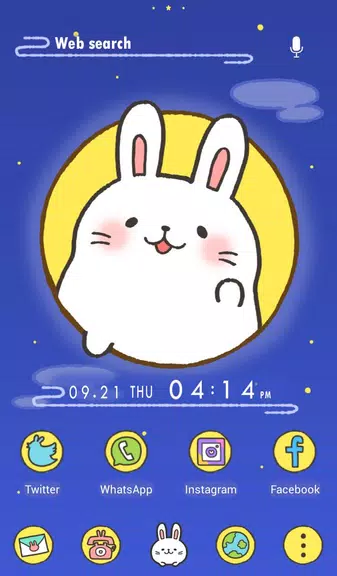 Moon Rabbit Theme Capture d'écran 1