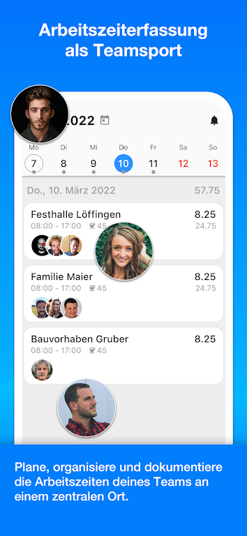 Achim App Arbeitszeiterfassung ภาพหน้าจอ 1