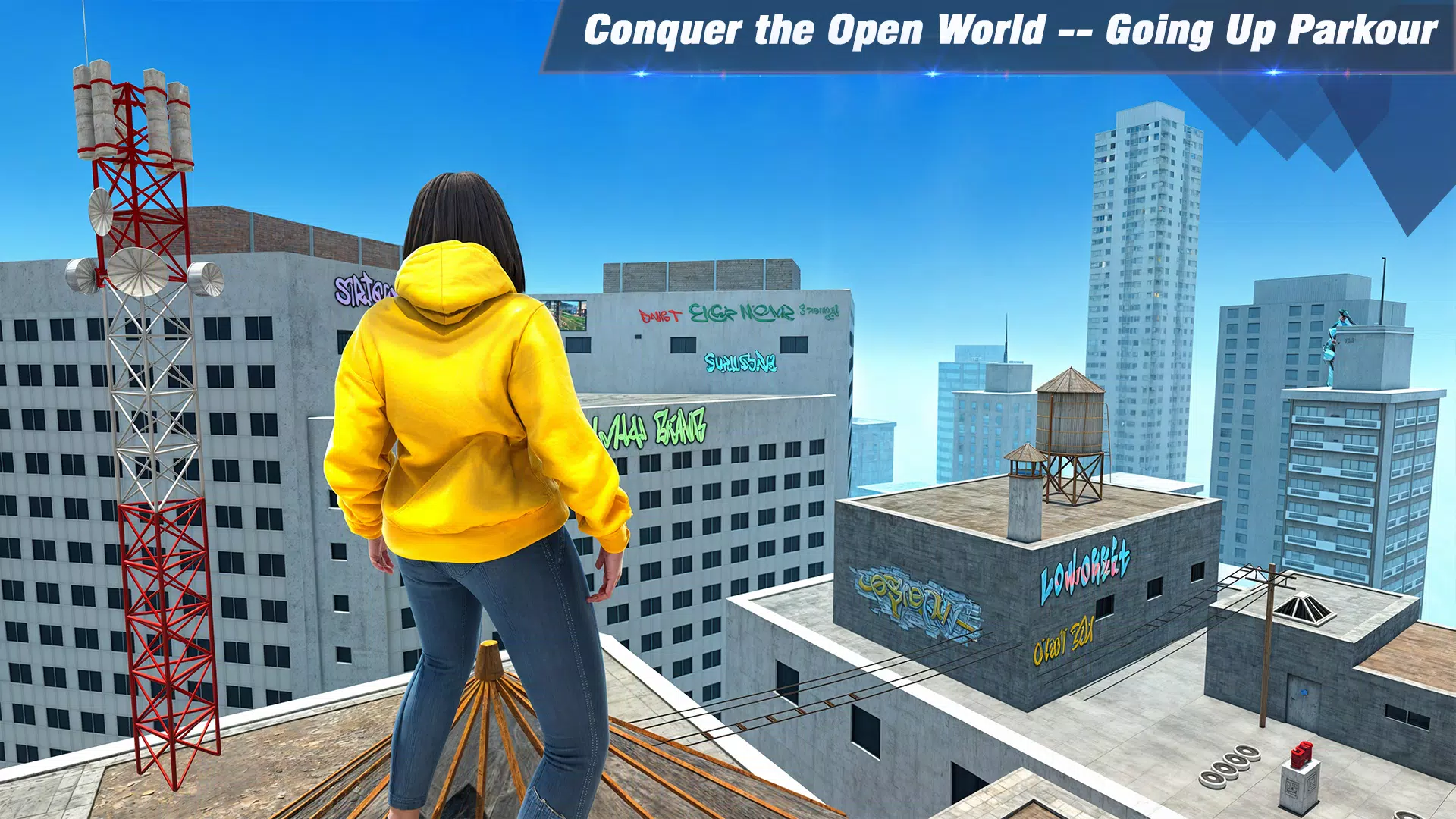 Going Up Parkour Only Rooftop Captura de pantalla 3