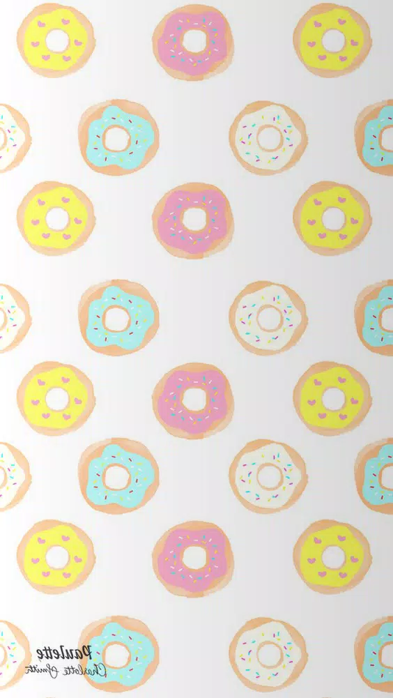 Cute Donut Wallpaper HD 4K Capture d'écran 2